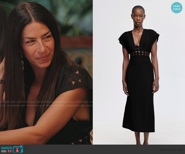 Acler Everwood Midi Dress worn by Rebecca Minkoff on The Real Housewives of New York City