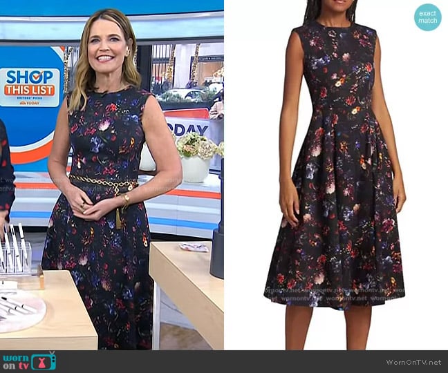 Adam Lippes Eloise Sleeveless Midi-Dress worn by Savannah Guthrie on Today