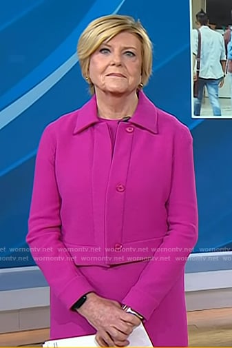 Anne’s pink dress and cropped jacket on Today