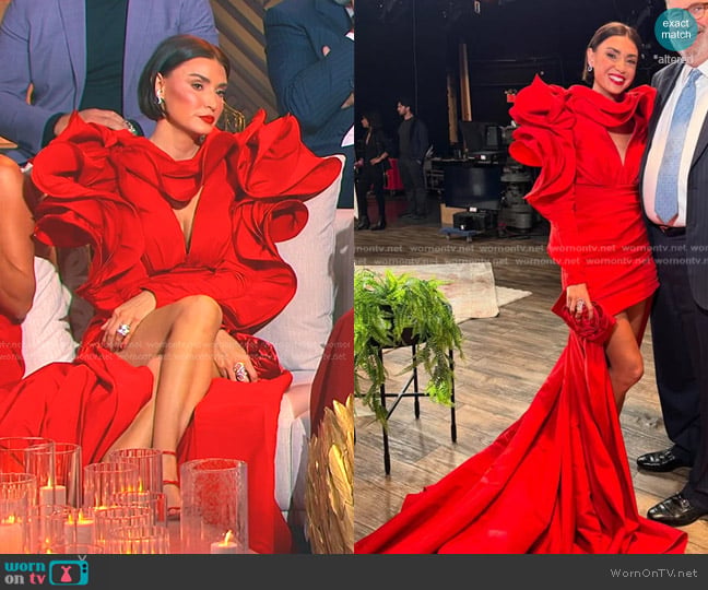 Carolina Herrera Custom Made worn by Bronwyn Newport on The Real Housewives of Salt Lake City