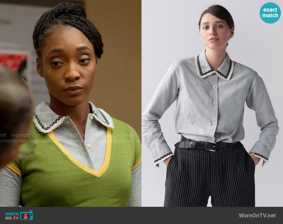 Jupe by Jackie Cota worn by Faith Mitchell (Iantha Richardson) on Will Trent
