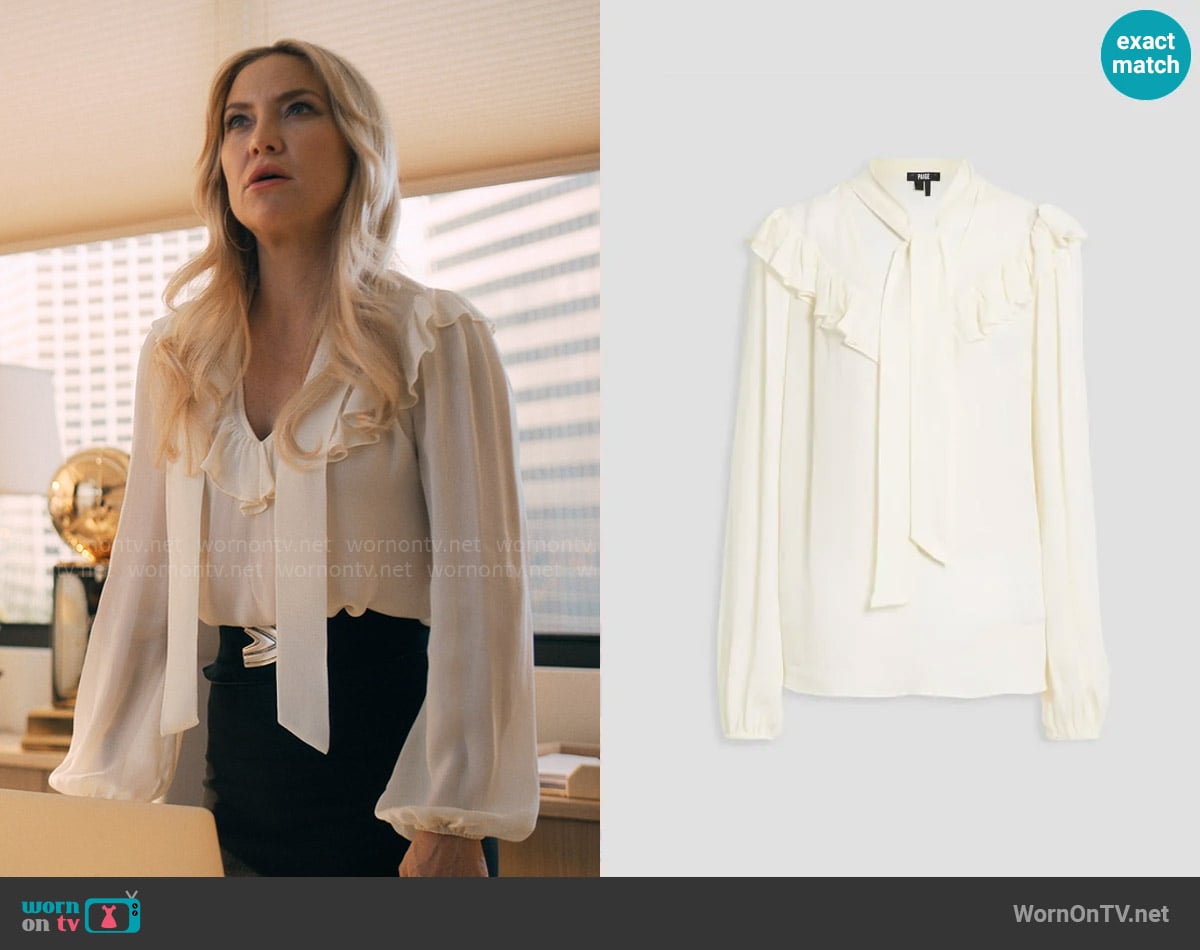 Paige Katya Blouse worn by Isla Gordon (Kate Hudson) on Running Point