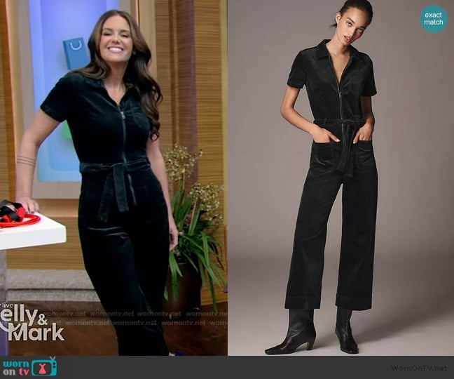 Maeve The Colette Weekend Corduroy Jumpsuit worn by Monica Mangin on Live with Kelly and Mark