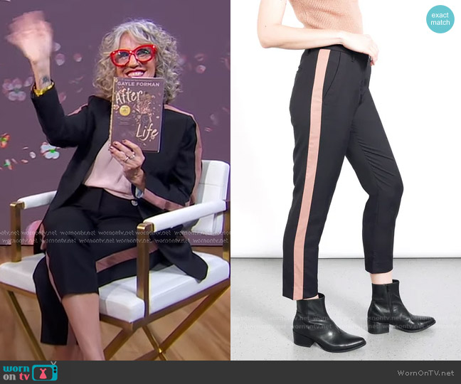 Wildfang The Empower Colorblock Slim Crop Pant worn by Gayle Forman on Good Morning America