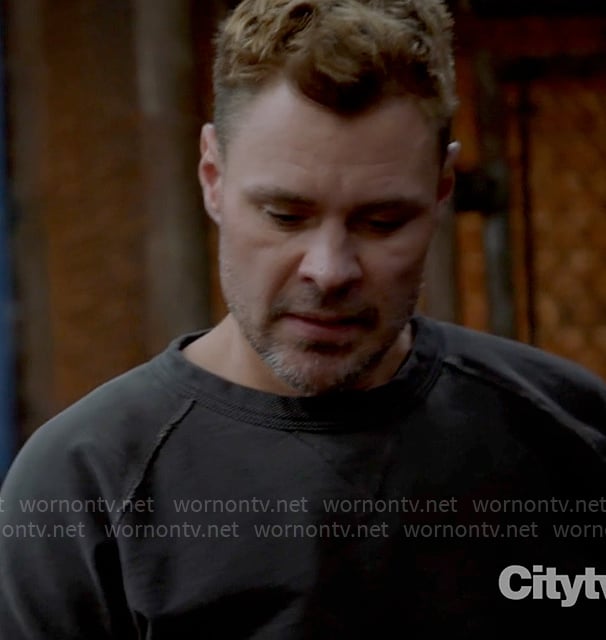 Adam’s charcoal sweatshirt on Chicago PD