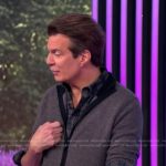 Adam Glassman’s gray cardigan on The View
