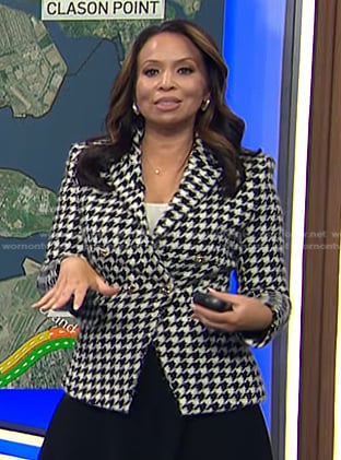Adelle’s houndstooth blazer on Today