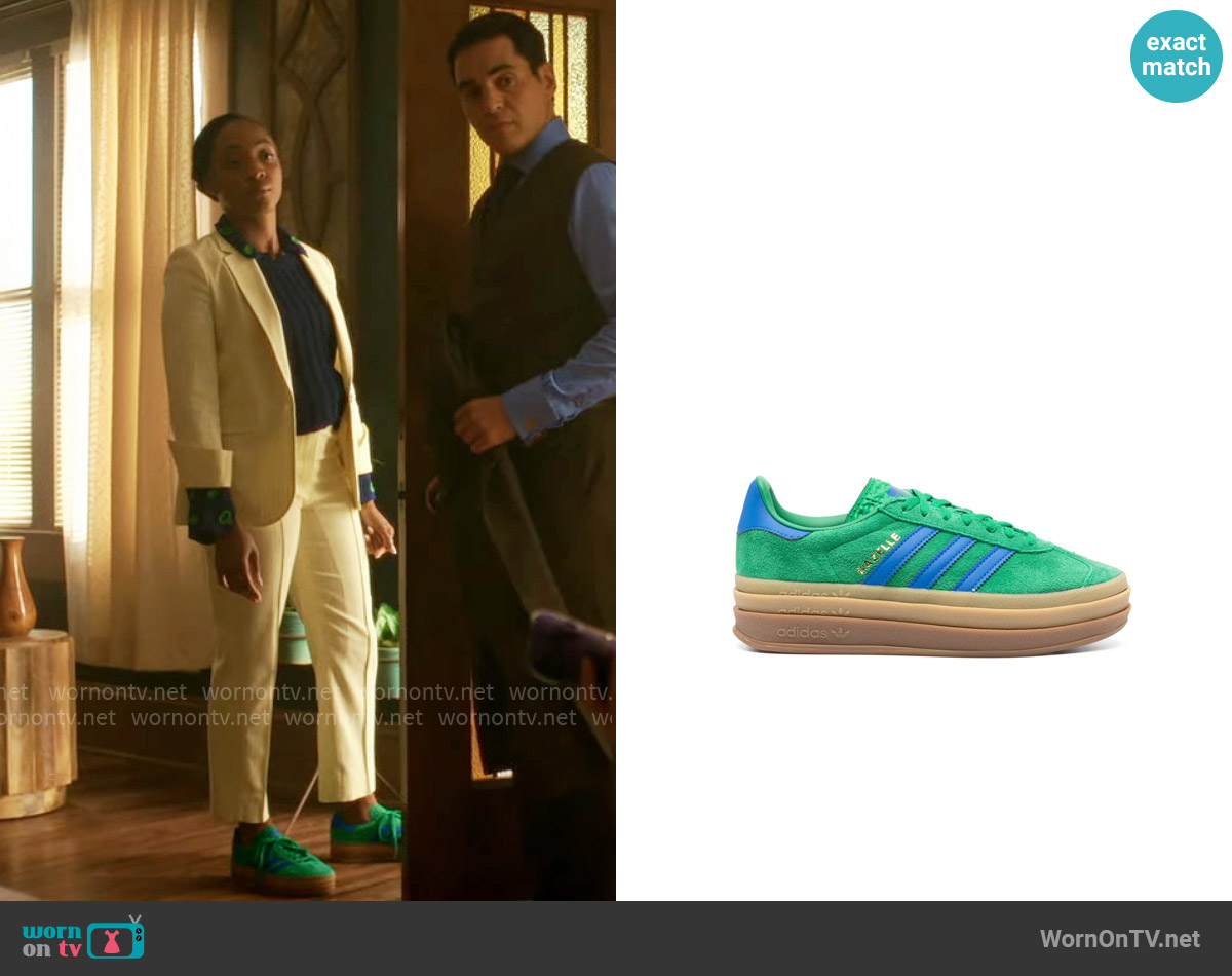 Adidas Gazelle Bold Sneakers worn by Faith Mitchell (Iantha Richardson) on Will Trent