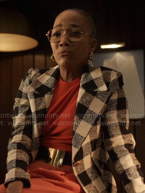 Amanda’s checked blazer on Will Trent