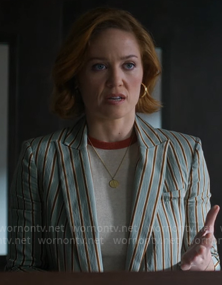 Angie’s striped blazer on Will Trent