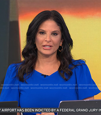 Darlene’s blue short sleeve dress on Today