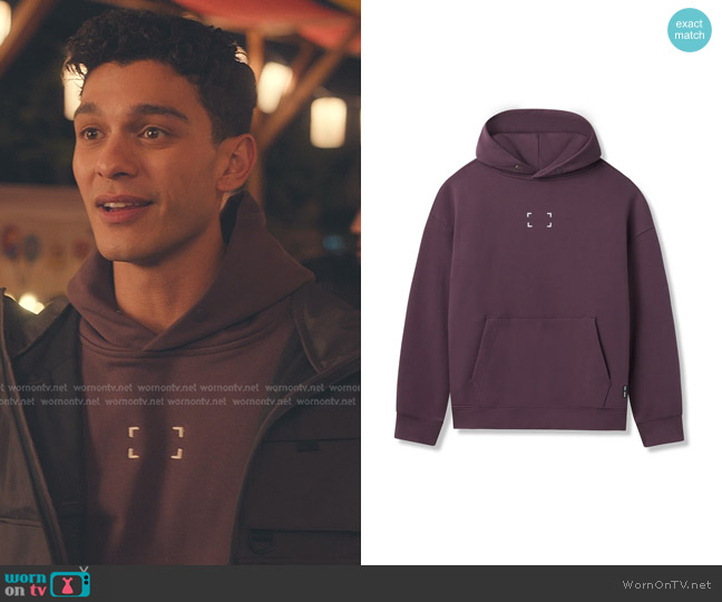 ASRV Tech-Terry Space Bracket Hoodie worn by Quincy Shabazian (Anthony Keyvan) on XO Kitty