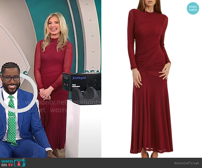 Bardot Liyana Dress worn by Ashley Bellman on CBS Mornings