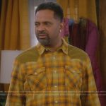 Bennie’s yellow plaid western shirt on The Upshaws