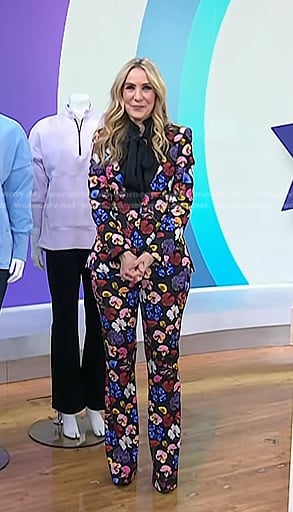 Chassie’s floral blazer and pants on Today