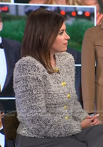 Chloe’s grey cardigan on Today