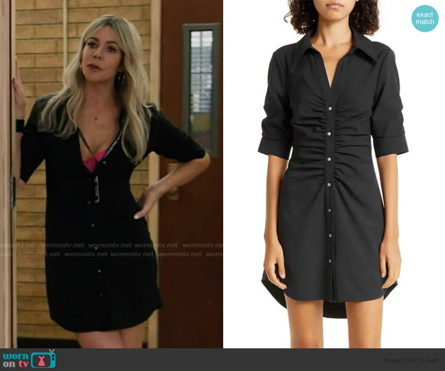 Cinq a Sept Elina Gathered Shirtdress worn by (Kaitlin Olson) on Abbott Elementary