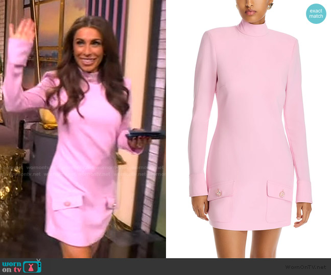 Cinq a Sept Ida Mock Neck Dress worn by Alyssa Farah Griffin on The View