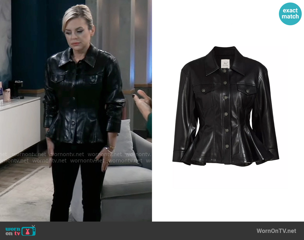 Cinq a Sept Gina Jacket worn by Maxie Jones (Kirsten Storms) on General Hospital