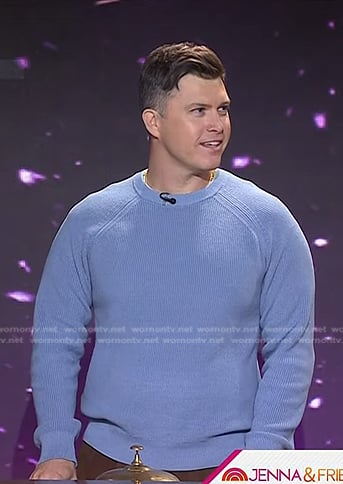 Colin Jost’s blue sweater on Today