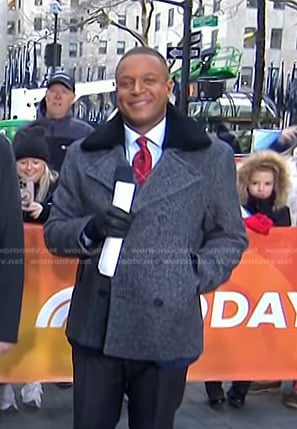 Craig’s grey peacoat on Today