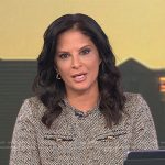 Darlene’s herringbone tweed top on Today