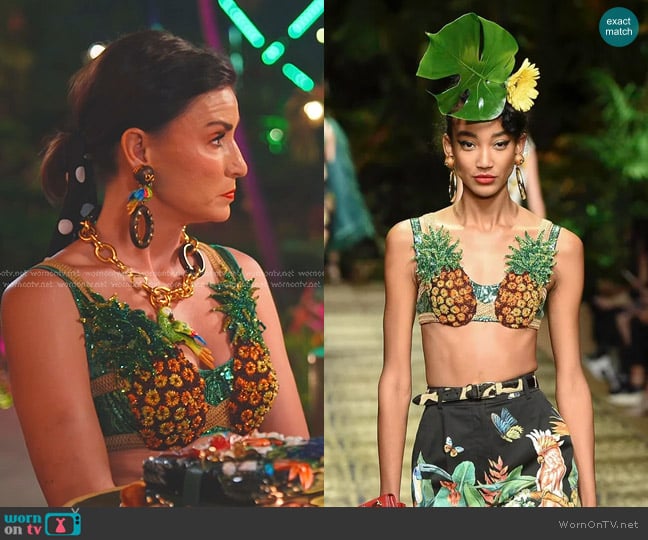 Dolce & Gabbana 2020 Spring Summer Collection worn by Bronwyn Newport on The Real Housewives of Salt Lake City