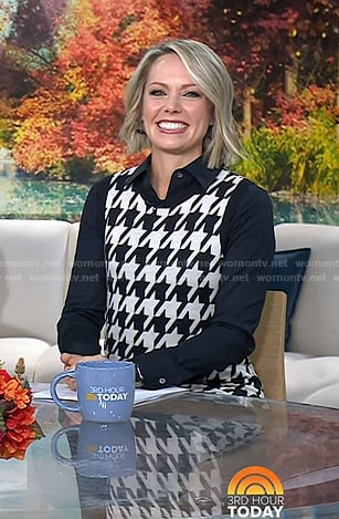 Dylan’s houndstooth dress on Today