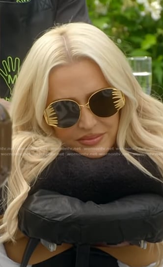 Erika’s black round sunglasses on The Real Housewives of Beverly Hills