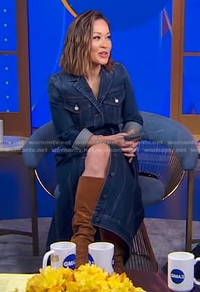 Eva’s denim maxi dress on Good Morning America