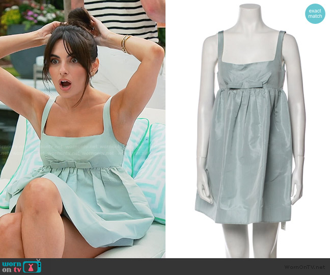 Heirlome Square Neckline Mini Dress worn by Paige DeSorbo on Southern Charm
