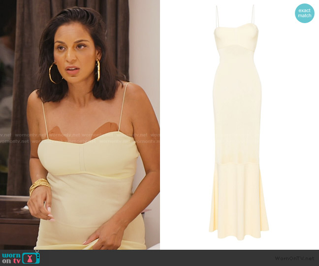 Jacquemus Strapped Maxi Dress worn by Jessel Taank on The Real Housewives of New York City