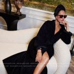Jenna’s black reunion robe and embellished pumps on The Real Housewives of New York City