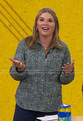 Jenna’s blue wool shirt on Today