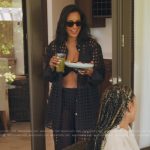 Jessel’s black eyelet top and pants on The Real Housewives of New York City