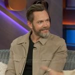 Joel McHale’s brown jacket on The Kelly Clarkson Show