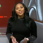 Kay’s black embellished dress on NBC News Daily