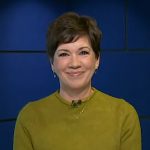 Kelly Cobiella’s green short sleeve sweater on Today
