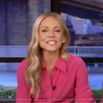 Kelly’s pink blouse on Live with Kelly and Mark