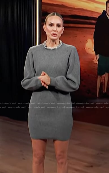 Keltie’s gray sweater dress on E! News