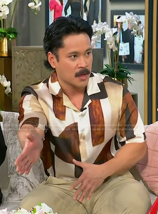 Kevin Tavas Villanueva’s printed shirt on Tamron Hall Show