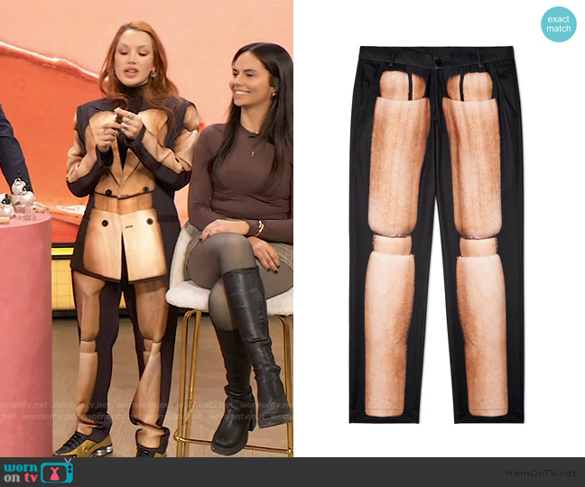 KidSuper Mannequin Suit Top worn by Isamaya Ffrench on The Drew Barrymore Show