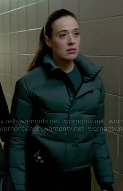 Kim’s green puffer jacket on Chicago PD