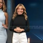 Kit’s white patch pocket pants on Access Hollywood