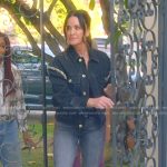 Kyle’s black embellished denim jacket and jeans on The Real Housewives of Beverly Hills