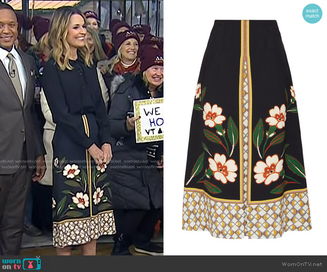 La DoubleJ Santa Monica Skirt worn by Savannah Guthrie on Today