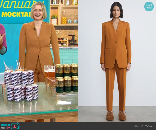 Lafayette 148 NY Clinton Wool & Silk Ankle Pants worn by Vanessa Price on Today