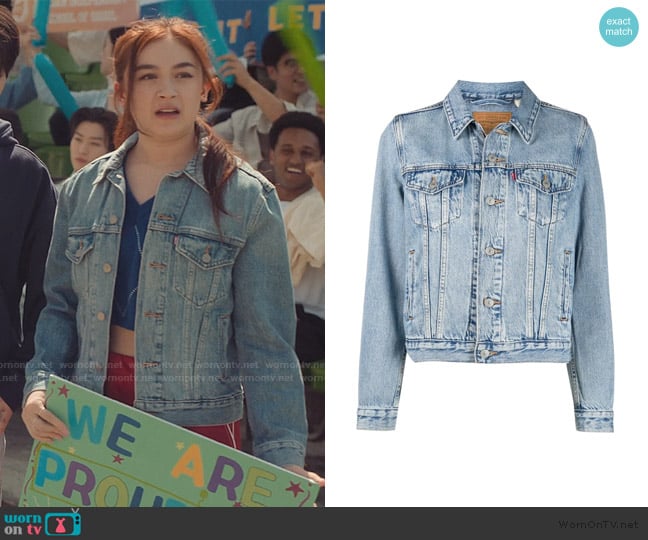 Levis The Original Trucker denim jacket worn by Katherine Song-Covey (Anna Cathcart) on XO Kitty