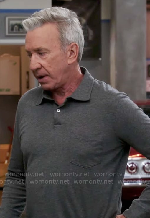 Matt’s grey polo shirt on Shifting Gears