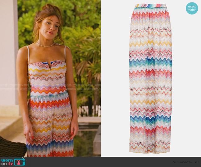 Missoni Zig Zag wide-leg Pants worn by Brynn Whitfield on The Real Housewives of New York City